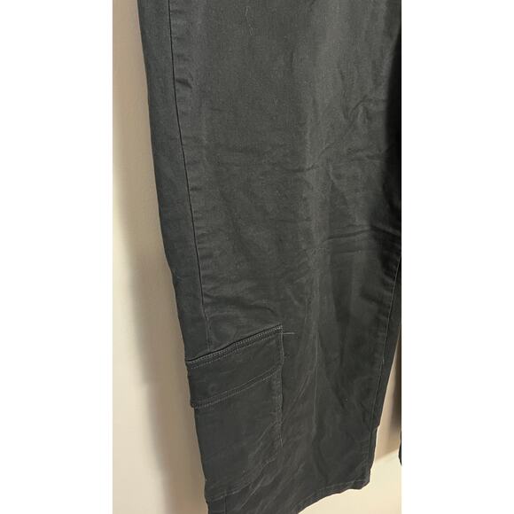 Black Wide-Leg Utility Cargo Pants Wild Fable Size XL - Picture 4 of 8